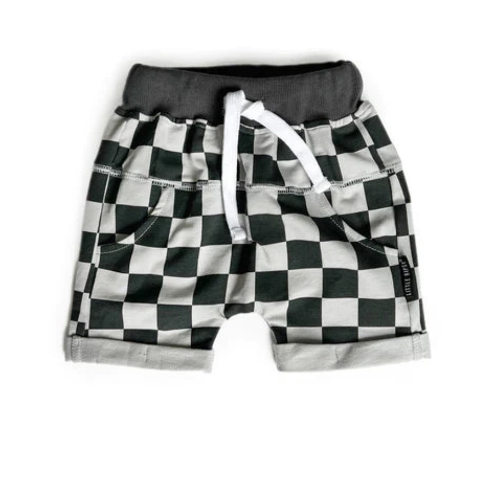BNWT Little Bipsy Checkered Harem Shorts